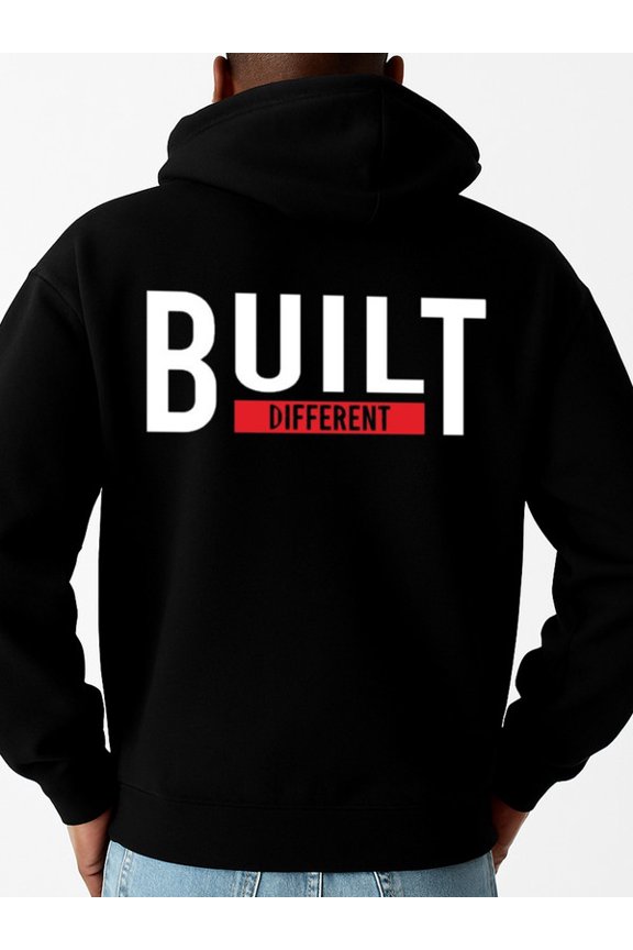 Built Different hoodies & sweatshirt funny humor men's funny hoodies black Soft & Comfortable streetwear husband work Retro Unisex Shirt Graphic Tee tshirts