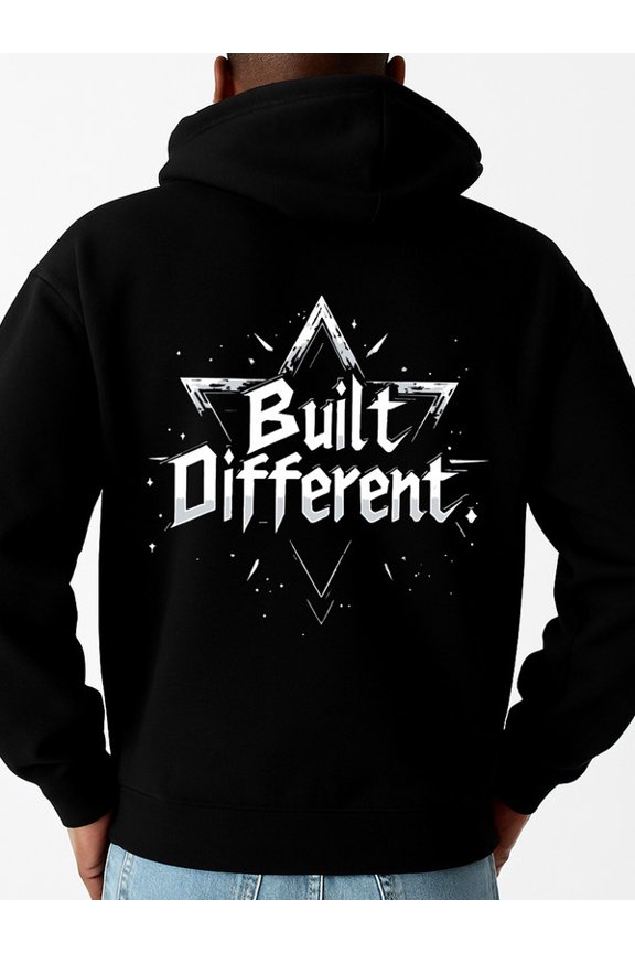 Built Different hoodies & sweatshirt funny humor mens hooded sweatshirt black Comfortable Material,Bold Design graphic vintage funny humor Unique Design Unisex Shirt Cotton tshirts