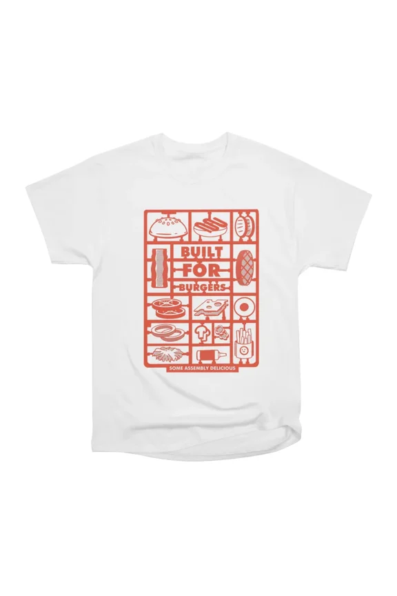 Built For Burgers T-Shirt Tee Gift For Him Merch For Her Apparel For Friend
