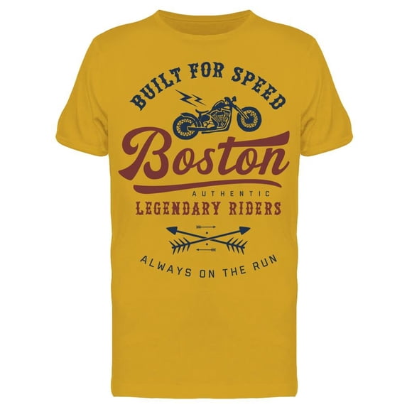 Built For Speed Boston T-Shirt Men -Image by Shutterstock, Male Medium