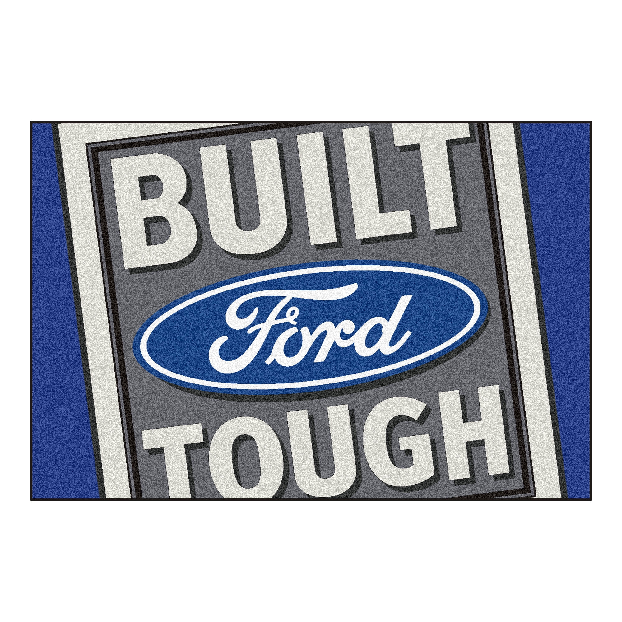 Ford Blue Rug Built Ford Tough Rug 5'x8'- Blue - Walmart.com