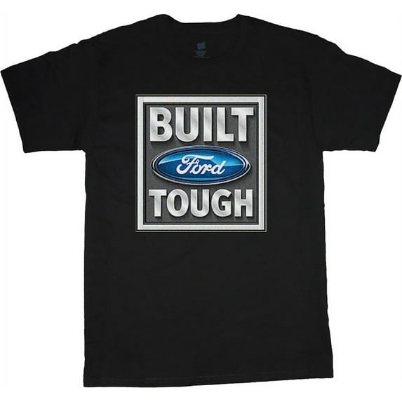 Built Ford Tough Decal Big and Tall T-shirt Black Tee