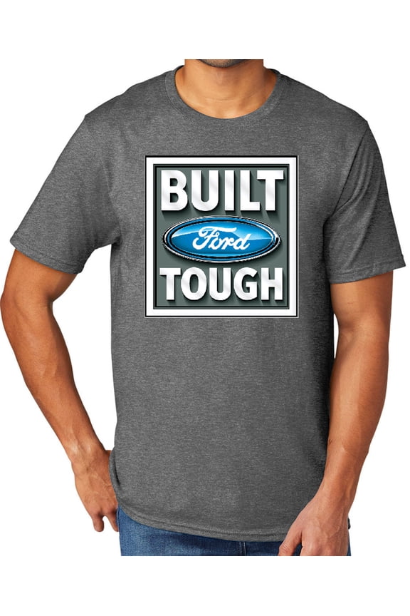 Built Ford Tough Men's TriBlend Tee Shirt, Medium Graphite Heather