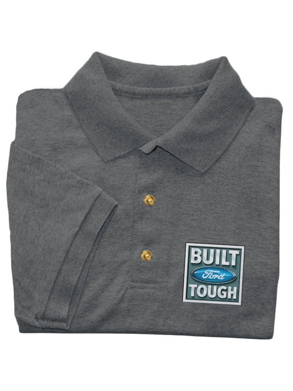 Built Ford Tough Polo Shirt Mens Collared Tee