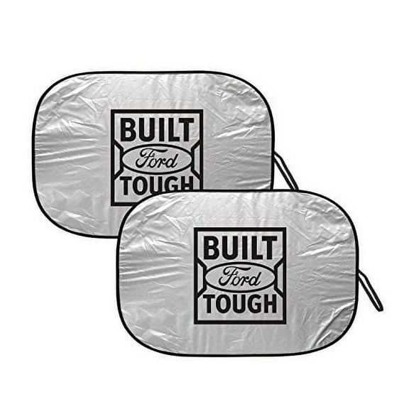 Built Ford Tough Universal Fit SUV Size 32" W x 28" L Dual Panel Folding Front WIndshield Sun Shade cover up to 64"x28"