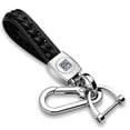thumbnail image 1 of Built-Ford-Tough in White Braided Rope Style Genuine Black Leather Key Chain, 1 of 7