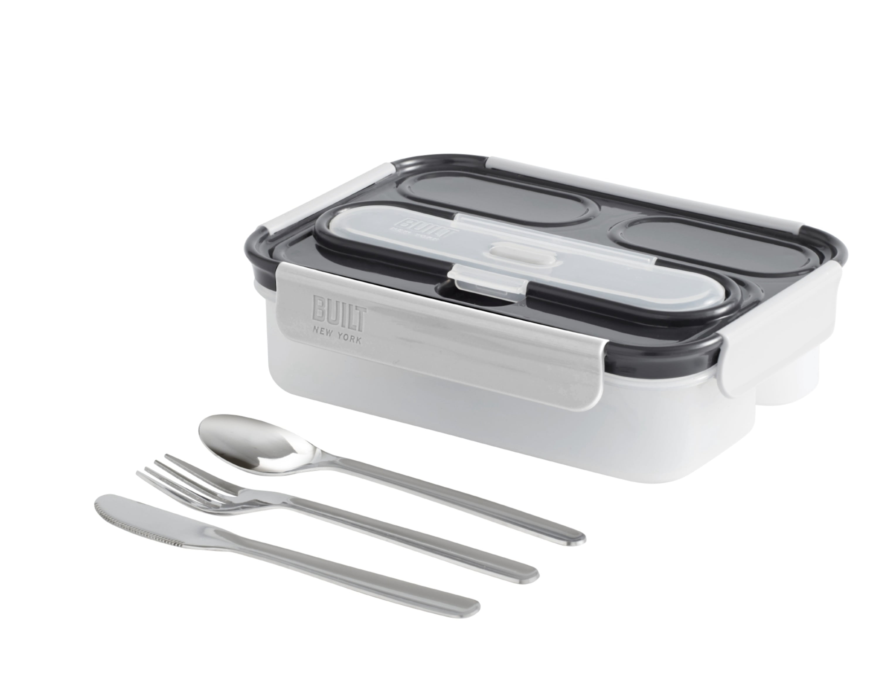 Built Gourmet 3 Compartment Tritan Bento Set with Stainless Steel