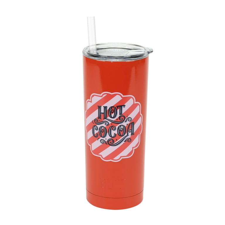 Built Holiday Tumbler with Straw 20oz Stainless Steel, Red