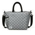 thumbnail image 1 of Built I Love Lunch Insulated Lunch Bag in Grey with White Dots, 1 of 5