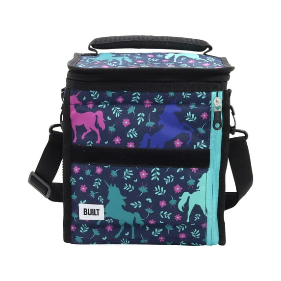 Built Icehouse Gel Cube Insulating Lunch Bag in Unicorn Pattern