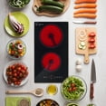 thumbnail image 1 of Built-In 12-in 2 Elements Smooth Surface (Radiant) Black Electric Cooktop, 1 of 17