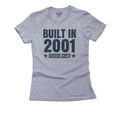 thumbnail image 1 of Built In 2001 - Perfect Birthday Present Gift - Vintage Women's Cotton Grey T-Shirt, 1 of 2