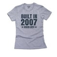 thumbnail image 1 of Built In 2007 - Perfect Birthday Present Gift - Vintage Women's Cotton Grey T-Shirt, 1 of 2