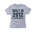 thumbnail image 1 of Built In 2012 - Perfect Birthday Present Gift - Vintage Girl's Cotton Youth Grey T-Shirt, 1 of 2