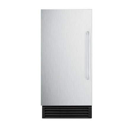 Built-In 50 lb. Clear Icemaker, ADA Compliant, Stainless Steel/Black