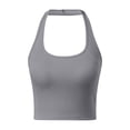 thumbnail image 1 of Built In Bra Tank Top 2 In 1 Comfortable Trendy Built-In Bra Tank Adjustable Spaghetti Strap Basic Yoga Cami Shirt, 1 of 6