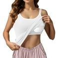 thumbnail image 1 of Built In Bra Tank Tops for Women Sleeveless Comfy Classic Built In Padded Bra Adjustable Spaghetti Strap Basic Running Yoga Vests, 1 of 4