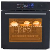 Built-In Convection Oven 24 Inch | 2.5 Cu Ft 3D Heating Touch Display | 3000W Electric Oven with Air Fry Function, 8 Cooking Modes, 108 Smart Recipes