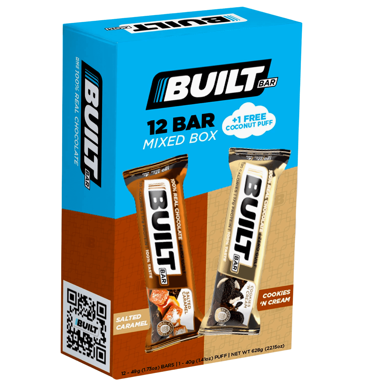 Built Protein Bar Mixed Box 13 Packs Individually Wrapped Salted