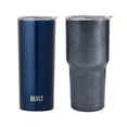 thumbnail image 1 of Built (Set of 2) 30-Ounce and 20-Ounce Double Wall Stainless Steel Tumblers, 30-Ounce Gunmetal, 20-Ounce Blue, 1 of 4