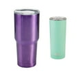 thumbnail image 1 of Built (Set of 2) 30-Ounce and 20-Ounce Double Wall Stainless Steel Tumblers, 30-Ounce Purple, 20-Ounce Mint, 1 of 4