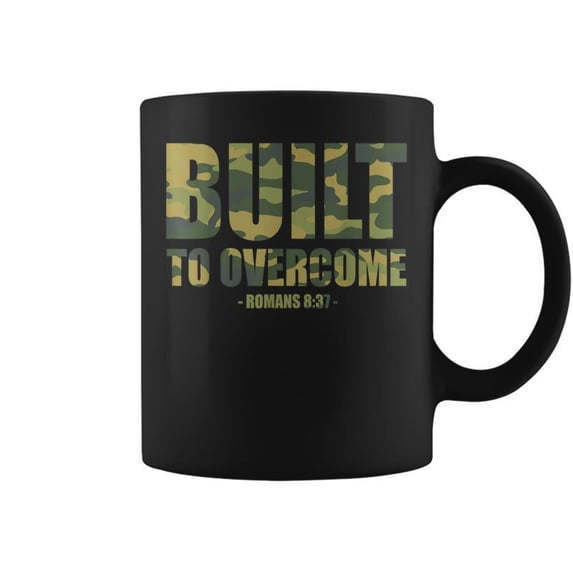 Built To Overcome Christian Camo Scripture Gym Workout Coffe - Walmart.com