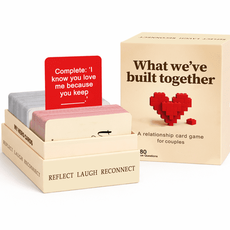 What We've Built Together – Conversation Card Game for Couples | 180 Deep Questions Across 3 Categories | Reflect, Reconnect & Rediscover Your Love Story | Perfect Anniversary Gift, Date Night Game