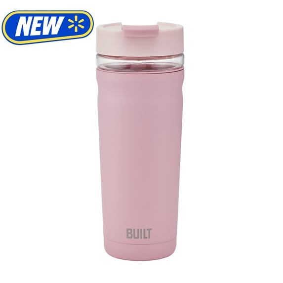 Built 20 oz Dusty Rose Insulated Stainless Steel Tumbler with Glass Interior