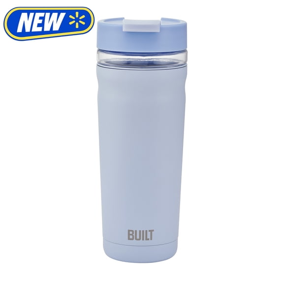 Built Torrent 20 oz Light Blue Insulated Stainless Steel Tumbler with Glass Interior