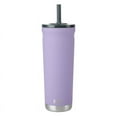 thumbnail image 1 of BUILT Torrent 24 oz Stainless Steel Insulated Tumbler Water Bottle with Straw and Lid, Lavender, 1 of 12