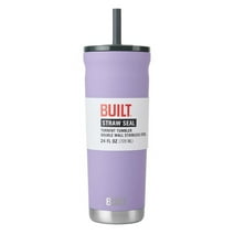 Built Torrent Stainless Steel Insulated Tumbler, Removable Lid with Built-in Straw 24 fl oz BPA Free Lavender Travel Mug