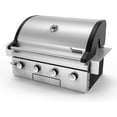 thumbnail image 1 of 30-Inch 4-Burner Propane Grill with Built-in Gas Grill Island Head, LPG/NG Convertible, 40,000BTUs and Heavy Duty 304 Stainless Steel, BBQ Outdoor Kitchen (Brand-Man Grills), 1 of 11