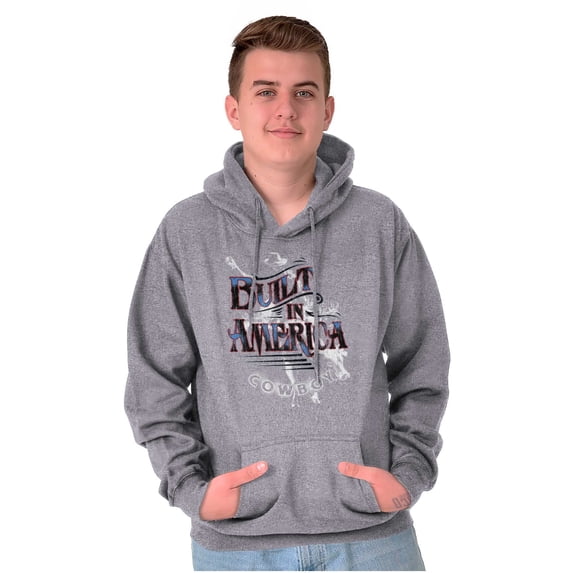 Built in America Country Southwestern Men's Big & Tall Graphic Hoodie Brisco Brands 5X