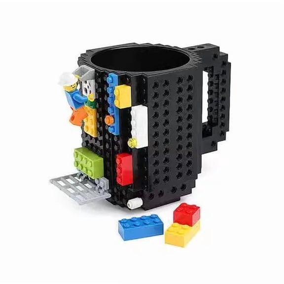 Built in Brick Coffee Cup Fun and Innovative Building Block Cup for Children Boys Girls Christmas Creative Building Blocks Gift