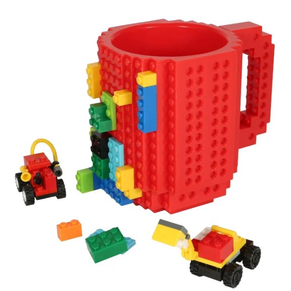 Built in Brick Coffee Cup Fun and Innovative Building Block Cup for Children Boys Girls Christmas Creative Building Blocks Gift