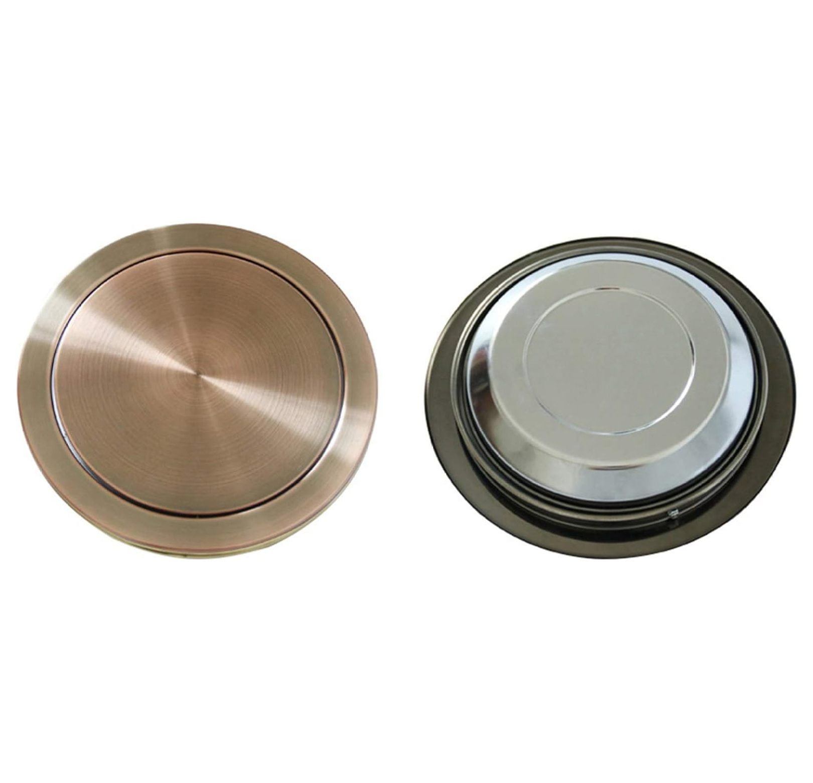 Builtin Countertop Trash Bin Waste Lid Balance Flap Cover Stainless