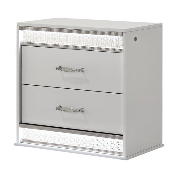 Built-in LED Edge Lighting | Bedroom Nightstand for Storage | Ambiance and Functionality Combined