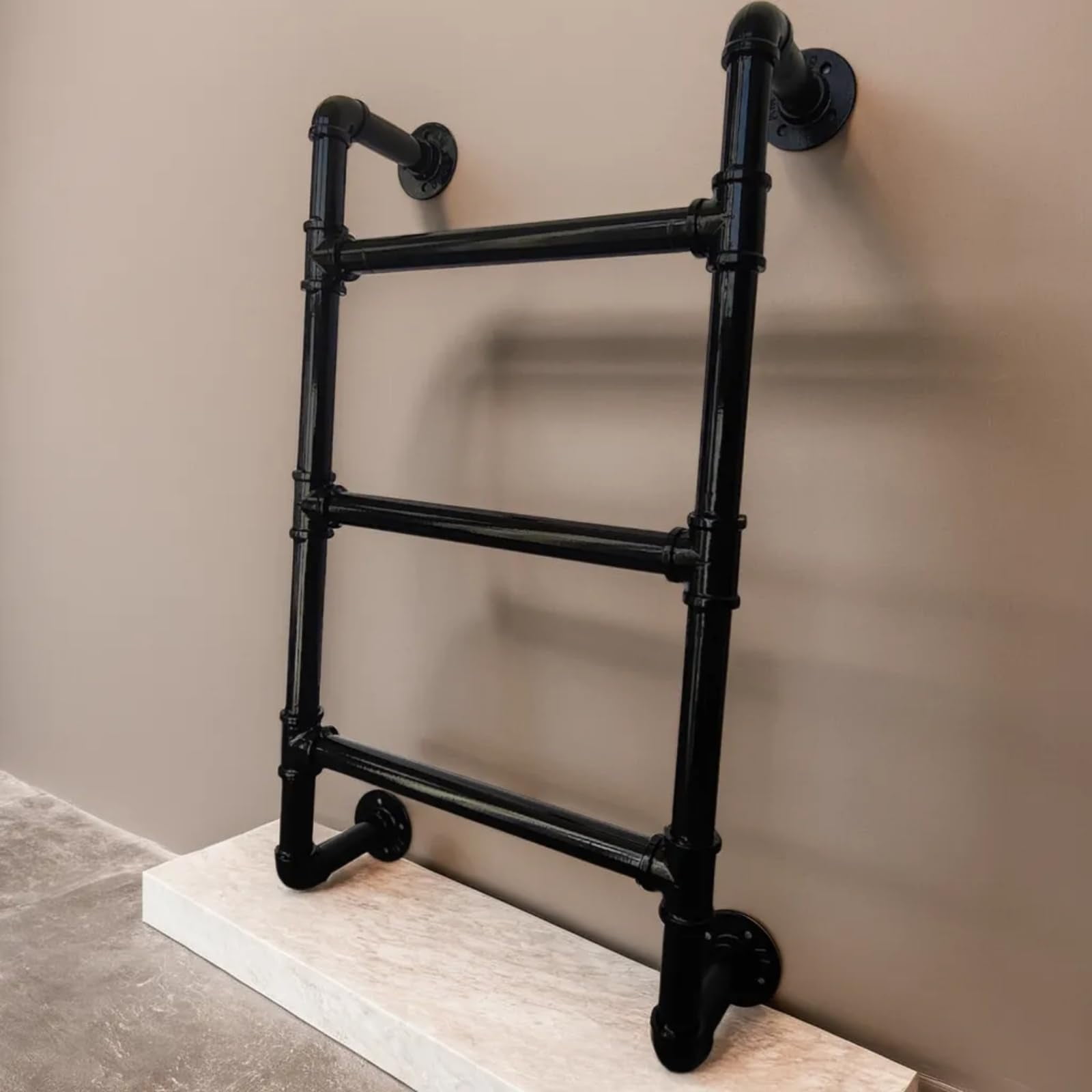 3 Rung Steps Built-in Ladder 3 Rungs | Wall-Fixed Ladders | Stationary Metal 3 Step ...