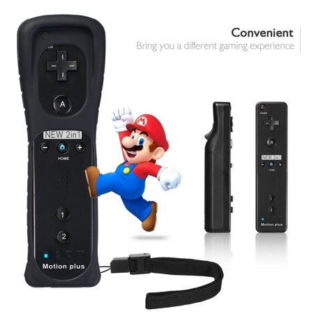 Built in Motion Plus Remote Controller For Nintendo Wii & Wii U Wiimote Gel Case
