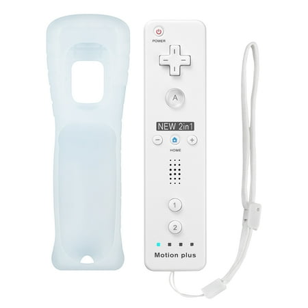 Built in Motion Plus Remote Controller&Nunchuck For Nintendo Wii/Wii U + Case US