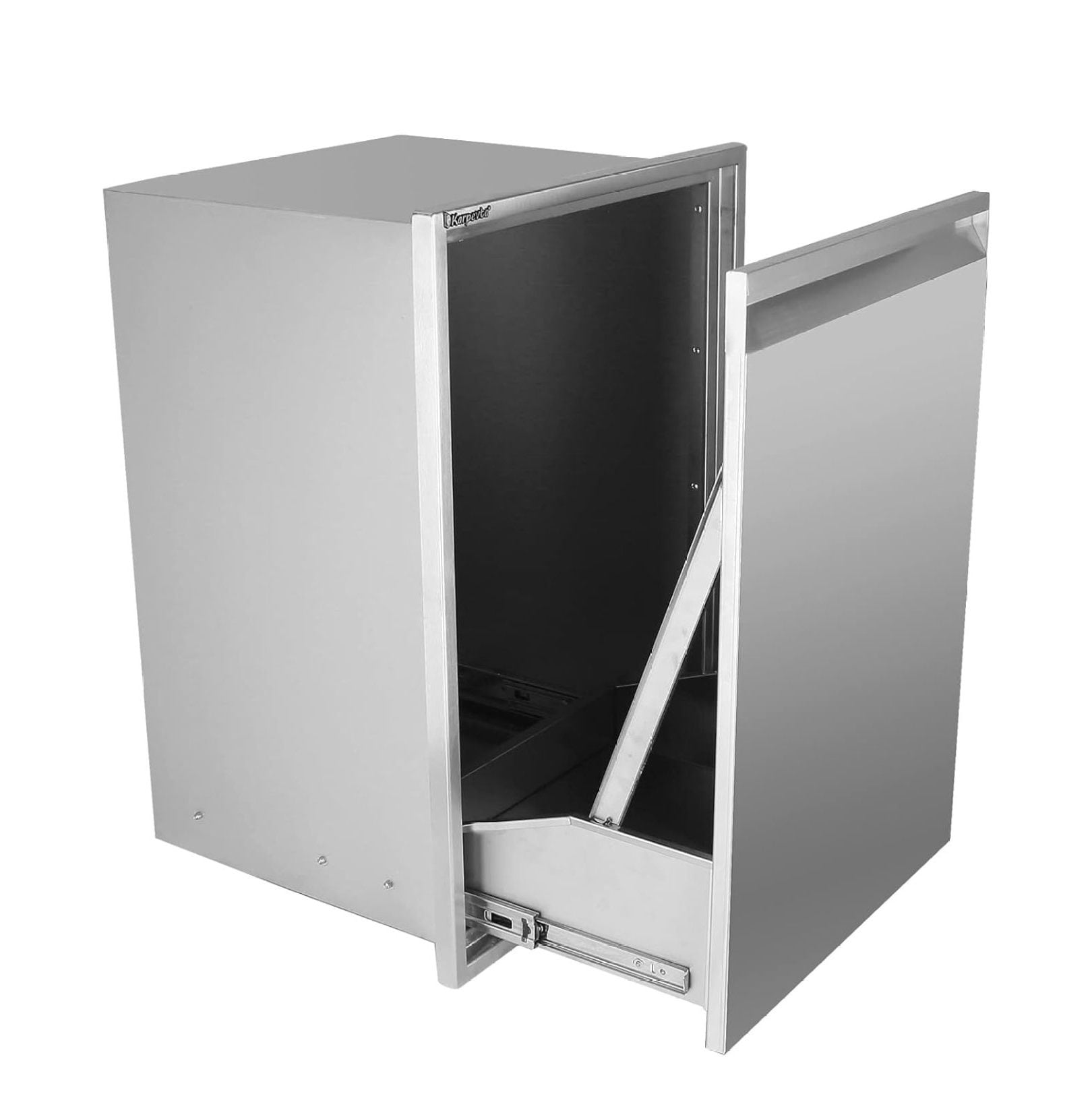Builtin Outdoor Kitchen Trash Drawer W13.6XH26XD19 Inch Outdoor