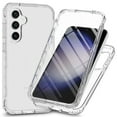 thumbnail image 1 of Built-in Screen Protector Case for Samsung Galaxy S24 Plus,Dteck Dual-Layer Protection Full Protection Shockproof Case Transparent Slim Back Cover, Clear, 1 of 6