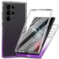 thumbnail image 1 of Built-in Screen Protector Case for Samsung Galaxy S24 Ultra,Dteck Dual-Layer Protection Full Protection Shockproof Case Gradient Slim Back Cover, Purple, 1 of 5