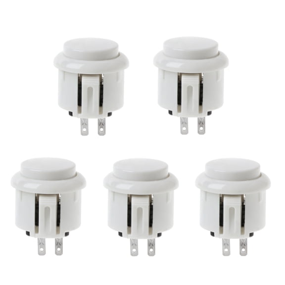 Built-in Small Micro Switch 24mm Factory Price Arcade Button Round Push Button for Jamma Mame,Set of 5
