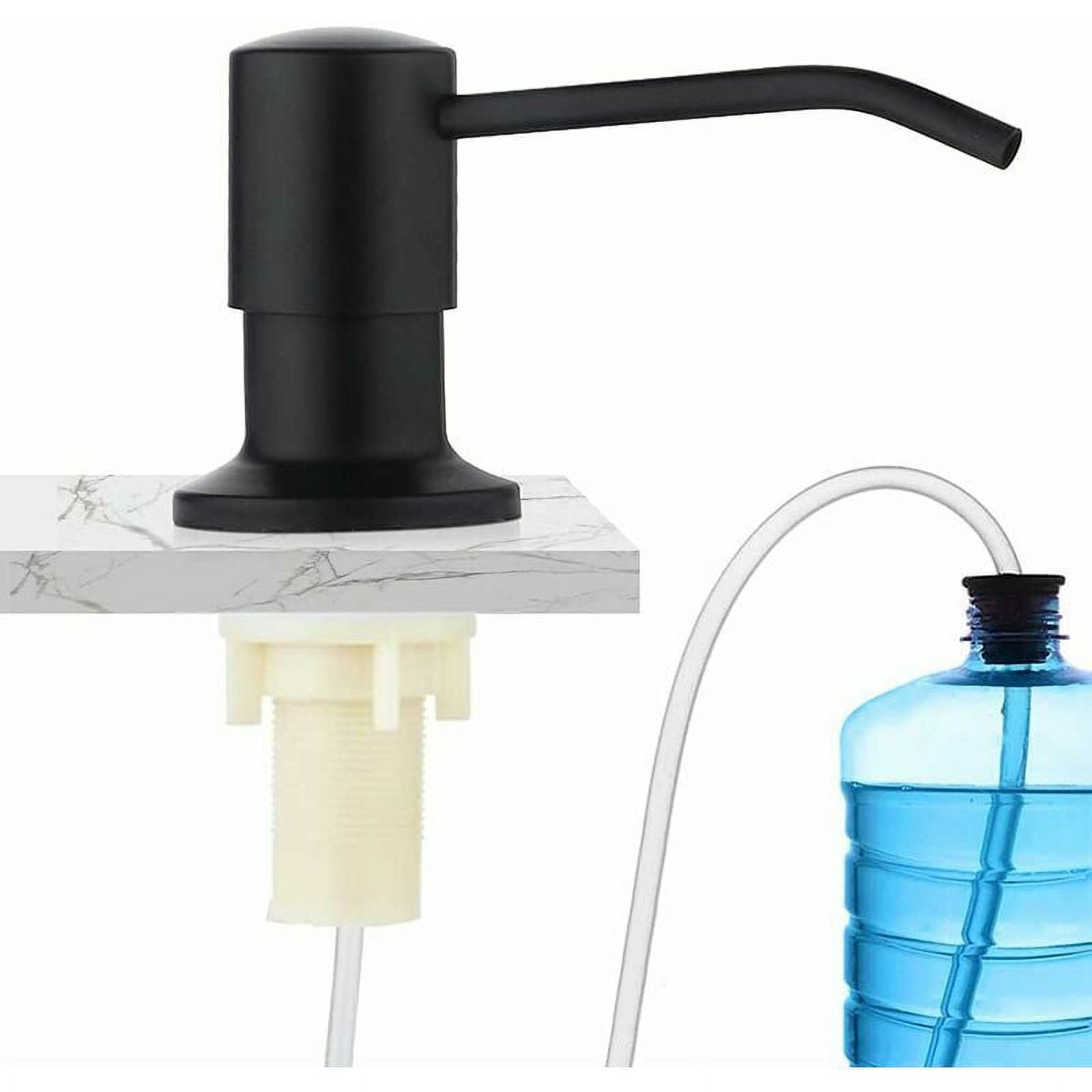 Builtin Soap Dispenser, Stainless Steel Soap Dispenser Kit, Black