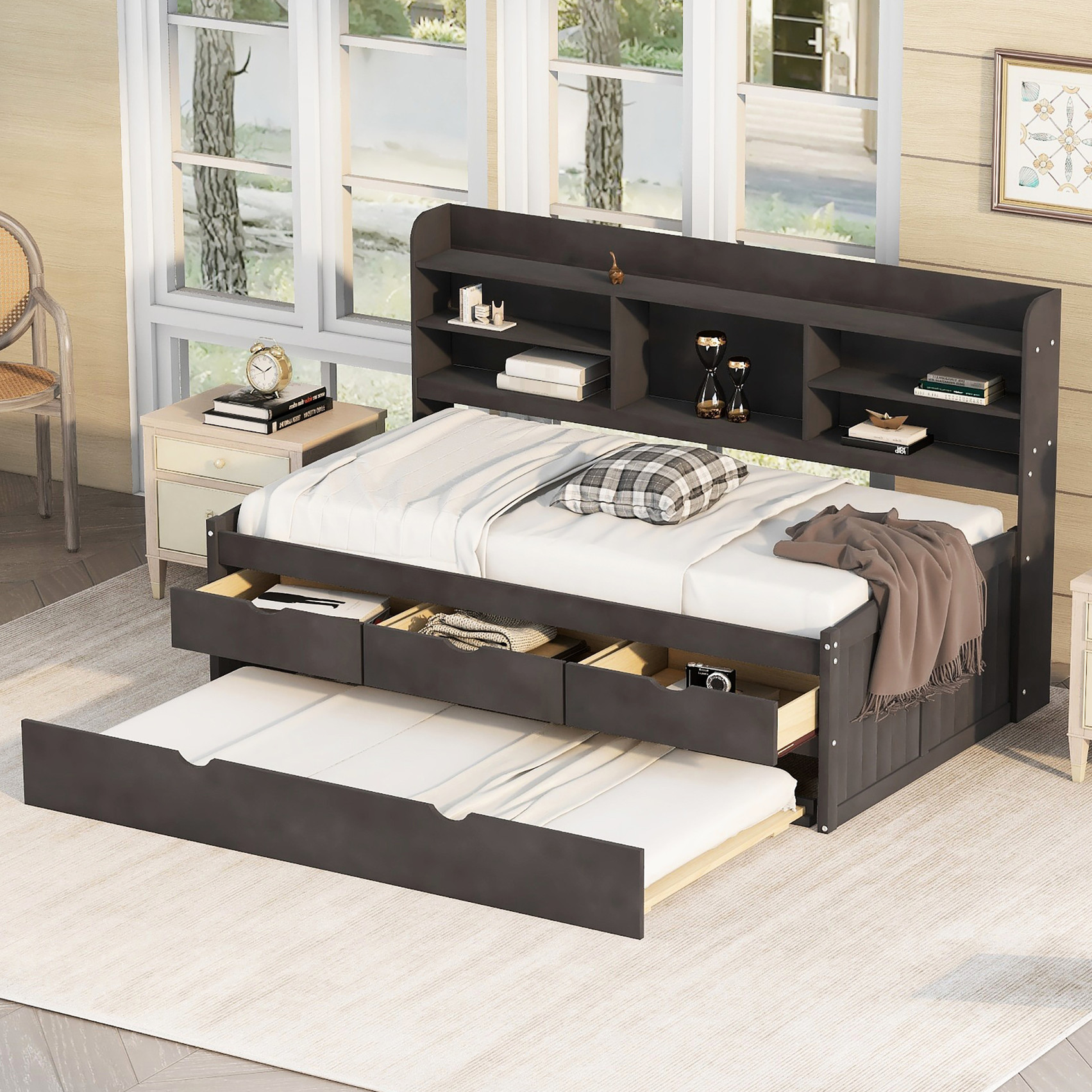 Built-in Storage | Three drawers for organizing daily items ...