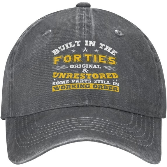 Built in The 40s Hat Fifties Birthday Gift 1940 Father's Day Dad Men Women Baseball Cap
