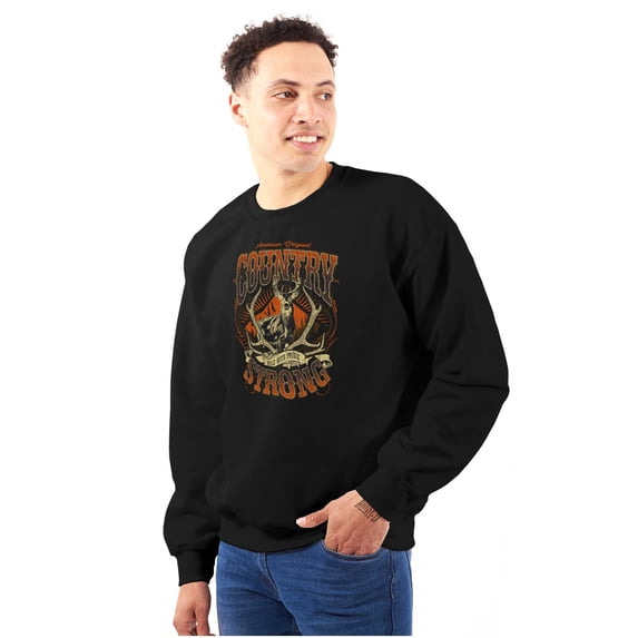 Built with American Pride Antlers Unisex Plus Fleece Graphic Sweatshirt Brisco Brands 4X