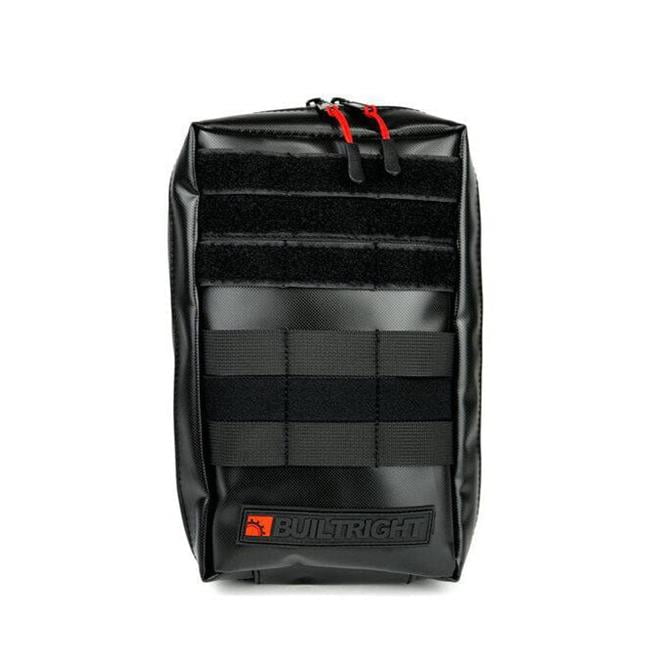 Builtright 105101 6 x 10 in. Molle Pouch, Black - Small
