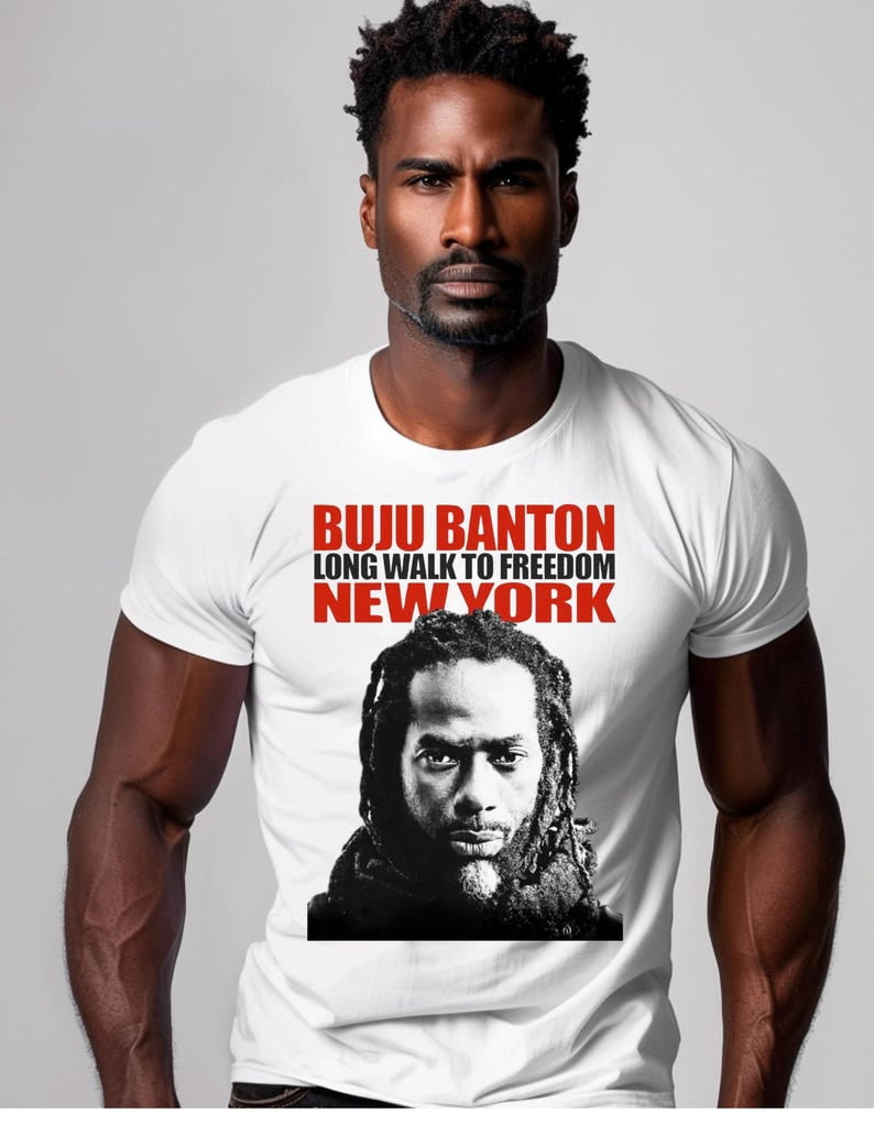 Buju banton t shirt long walk to freedom deals